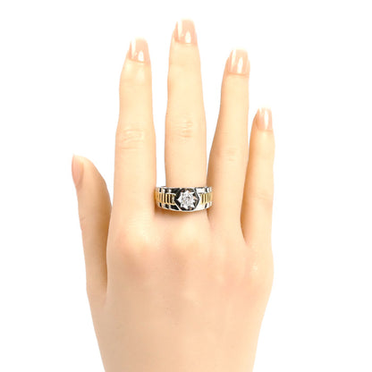 Pt900/K18YG リング・指輪 ダイヤモンド0.45ct 22号 15.5g メンズ【中古】