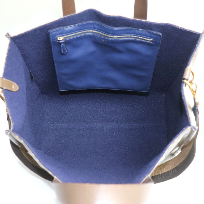 FENDI フェンディ FILAコラボ ズッカ柄 トートバッグ 2Wayショルダーバッグ ブラウン マルチ 8BM357 レディース【中古】