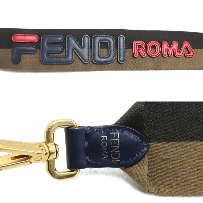 FENDI フェンディ FILAコラボ ズッカ柄 トートバッグ 2Wayショルダーバッグ ブラウン マルチ 8BM357 レディース【中古】