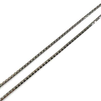 Pt850プラチナ ネックレス ベネチアン 3.9g 40cm レディース【中古】
