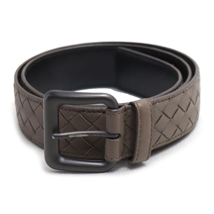 BOTTEGAVENETA ボッテガヴェネタ イントレチャート 85cm ベルト グレージュ メンズ【中古】