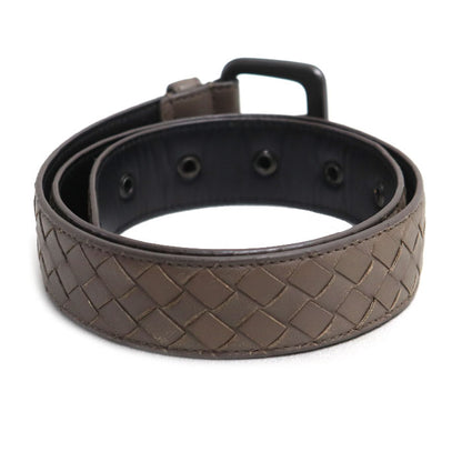 BOTTEGAVENETA ボッテガヴェネタ イントレチャート 85cm ベルト グレージュ メンズ【中古】