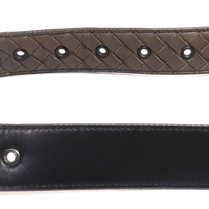 BOTTEGAVENETA ボッテガヴェネタ イントレチャート 85cm ベルト グレージュ メンズ【中古】