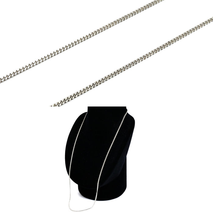 シルバー925 ネックレス 喜平2面カット 8.4g 60cm メンズ【中古】