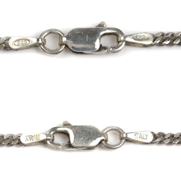 シルバー925 ネックレス 喜平2面カット 8.4g 60cm メンズ【中古】