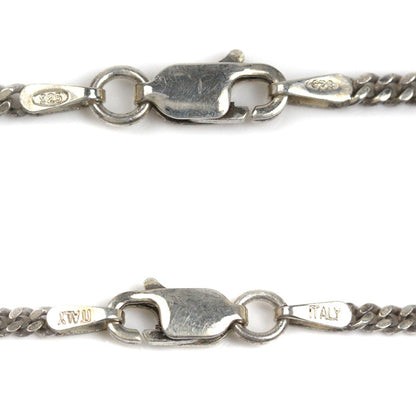 シルバー925 ネックレス 喜平2面カット 8.4g 60cm メンズ【中古】