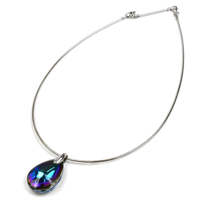 Baccarat バカラ シルバー925 フルール ドゥ プシデリック アクアミラー ネックレス 37.5/42cm レディース【中古】