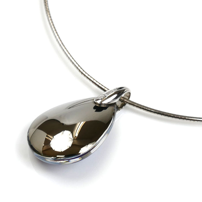 Baccarat バカラ シルバー925 フルール ドゥ プシデリック アクアミラー ネックレス 37.5/42cm レディース【中古】