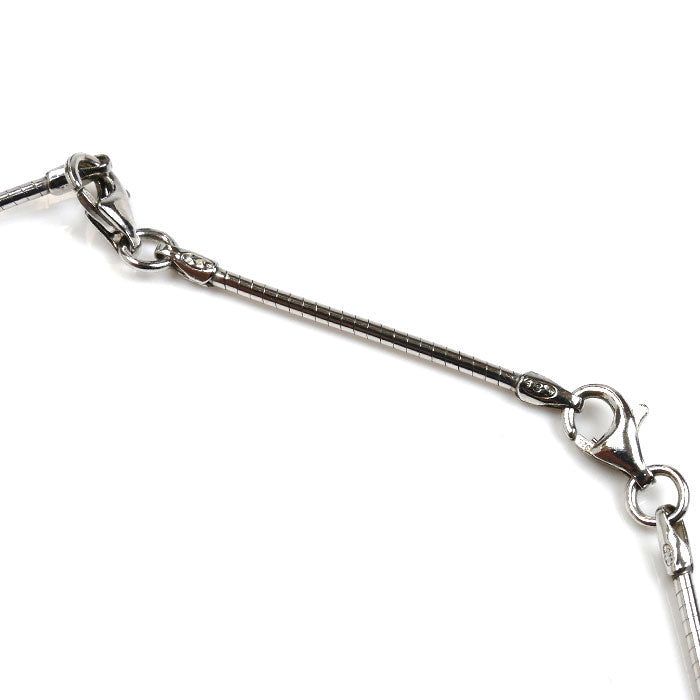 Baccarat バカラ シルバー925 フルール ドゥ プシデリック アクアミラー ネックレス 37.5/42cm レディース【中古】