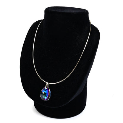 Baccarat バカラ シルバー925 フルール ドゥ プシデリック アクアミラー ネックレス 37.5/42cm レディース【中古】