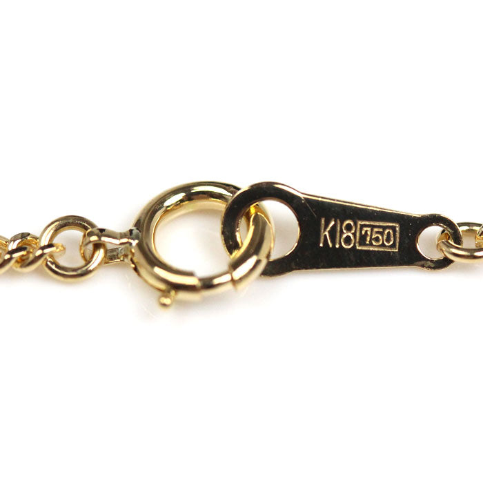 K18YG イエローゴールド ネックレス 喜平2面カット 7.1g 50cm ユニセックス【中古】