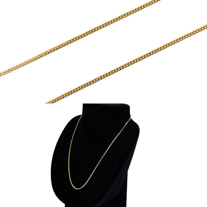 K18YG イエローゴールド ネックレス 喜平2面カット 4.2g 42cm レディース【中古】