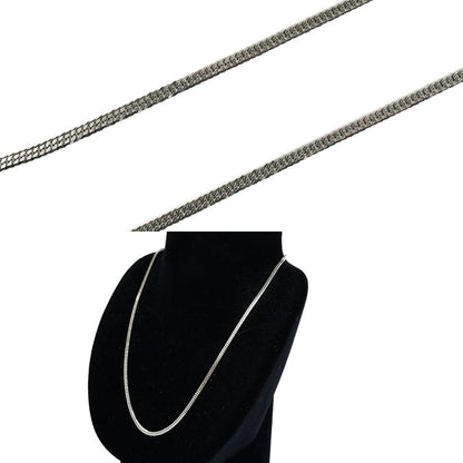 Pt850プラチナ ネックレス 喜平6面Wカット 10.3g 45cm レディース【中古】