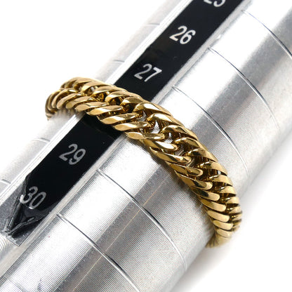 K18YG イエローゴールド 6面W リング・指輪 3.0g 26/28号 メンズ【中古】