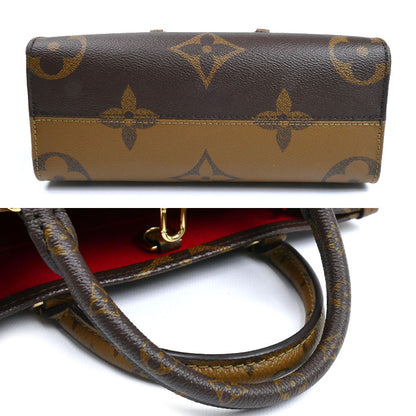 LOUIS VUITTON ルイ・ヴィトン オンザゴーPM 2Wayショルダーバッグ ジャイアントリバース M46373 ICチップ レディース【中古】【美品】