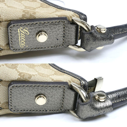GUCCI グッチ GGキャンバス セミショルダー ショルダーバッグ ベージュ 130737 レディース【中古】