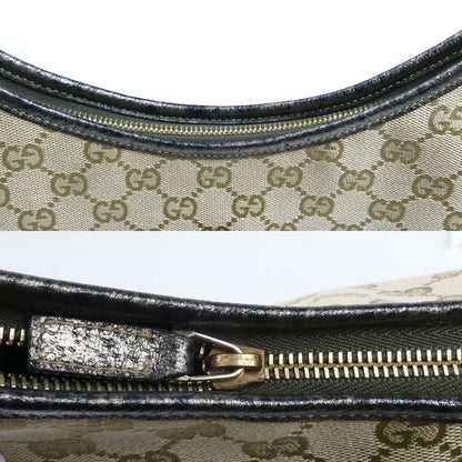 GUCCI グッチ GGキャンバス セミショルダー ショルダーバッグ ベージュ 130737 レディース【中古】