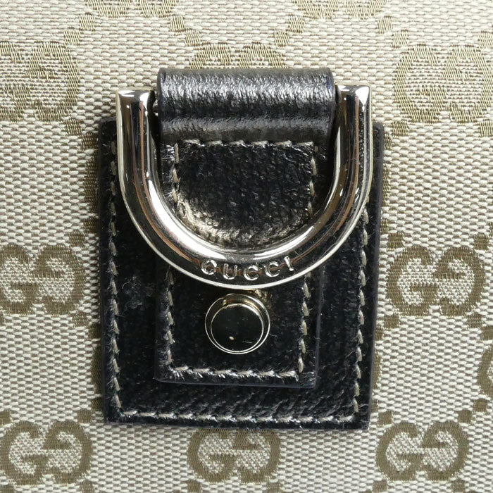 GUCCI グッチ GGキャンバス セミショルダー ショルダーバッグ ベージュ 130737 レディース【中古】