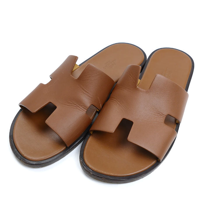 HERMES エルメス イズミール サンダル ブラウン 
41 メンズ【中古】