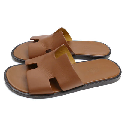 HERMES エルメス イズミール サンダル ブラウン 
41 メンズ【中古】