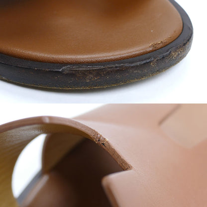 HERMES エルメス イズミール サンダル ブラウン 
41 メンズ【中古】