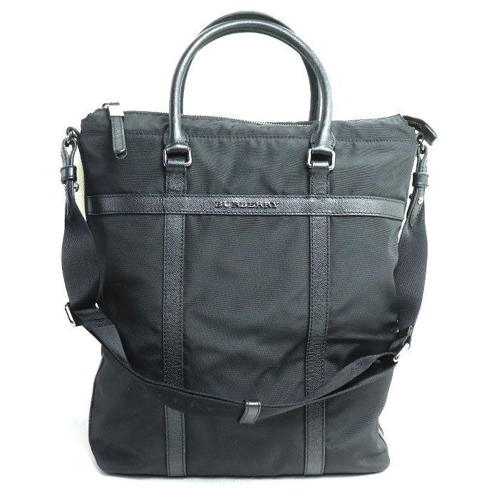 BURBERRY バーバリー 2Wayショルダーバッグ ブラック 3638124 メンズ【中古】
