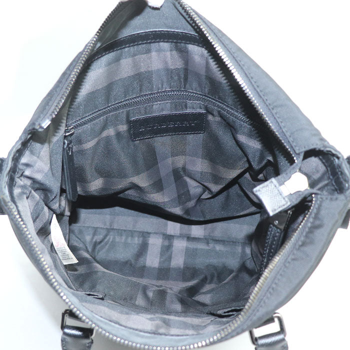 BURBERRY バーバリー 2Wayショルダーバッグ ブラック 3638124 メンズ【中古】
