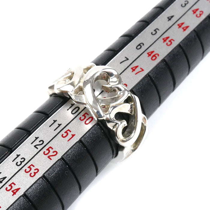 TIFFANY&Co. ティファニー シルバー925 トリプルラヴィングハート リング・指輪 9号 5.0g レディース【中古】