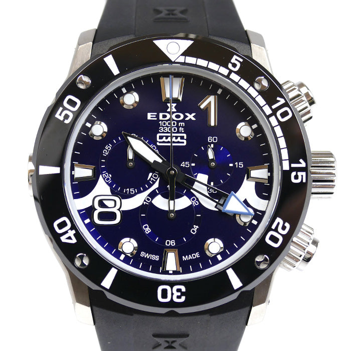 EDOX エドックス クロノオフショア1 AJHH MUTAマリンコラボ 腕時計 電池式 10242-TINMUTA SPECIAL EDITION メンズ【中古】