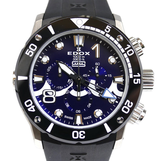 EDOX エドックス クロノオフショア1 AJHH MUTAマリンコラボ 腕時計 電池式 10242-TINMUTA SPECIAL EDITION メンズ【中古】