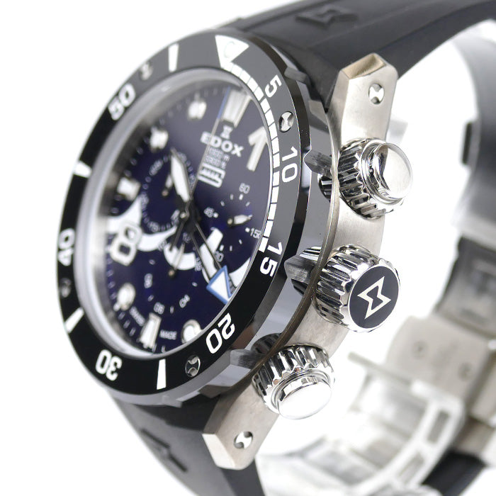 EDOX エドックス クロノオフショア1 AJHH MUTAマリンコラボ 腕時計 電池式 10242-TINMUTA SPECIAL EDITION メンズ【中古】