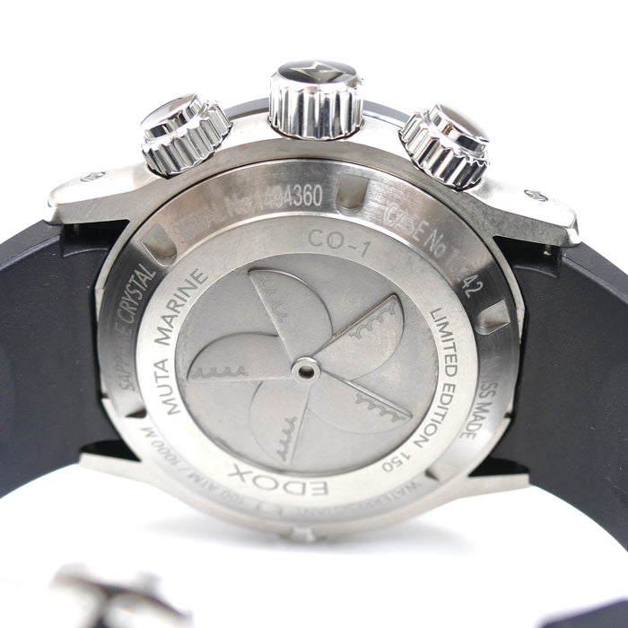 EDOX エドックス クロノオフショア1 AJHH MUTAマリンコラボ 腕時計 電池式 10242-TINMUTA SPECIAL EDITION メンズ【中古】