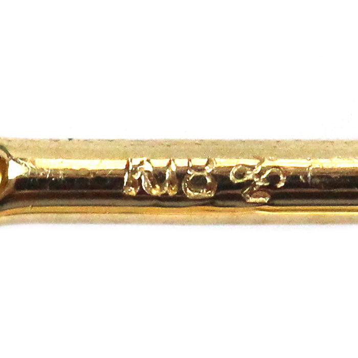 K18YG イエローゴールド フープ ピアス 3.6g レディース【中古】