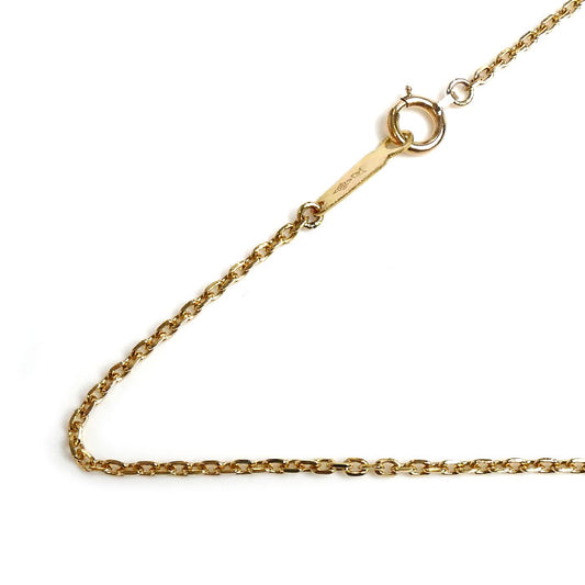 K18YG イエローゴールド ネックレス 小豆 4.7g 60cm レディース【中古】