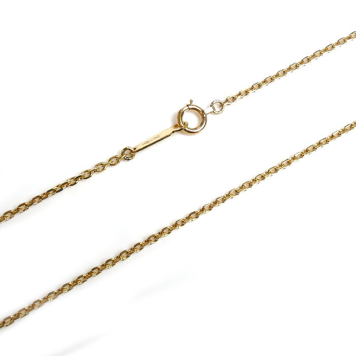 K18YG イエローゴールド ネックレス 小豆 4.7g 60cm レディース【中古】