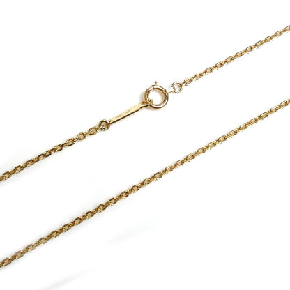 K18YG イエローゴールド ネックレス 小豆 4.7g 60cm レディース【中古】