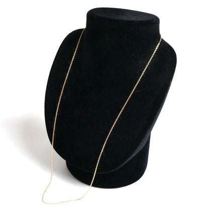 K18YG イエローゴールド ネックレス 小豆 4.7g 60cm レディース【中古】