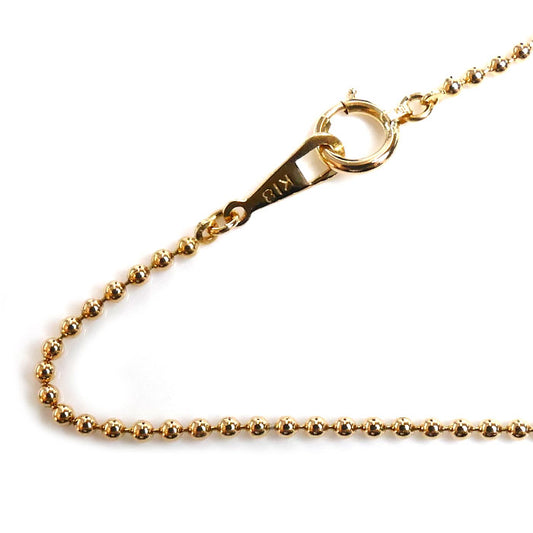 K18YG イエローゴールド ネックレス ボール 4.0g 40cm レディース【中古】