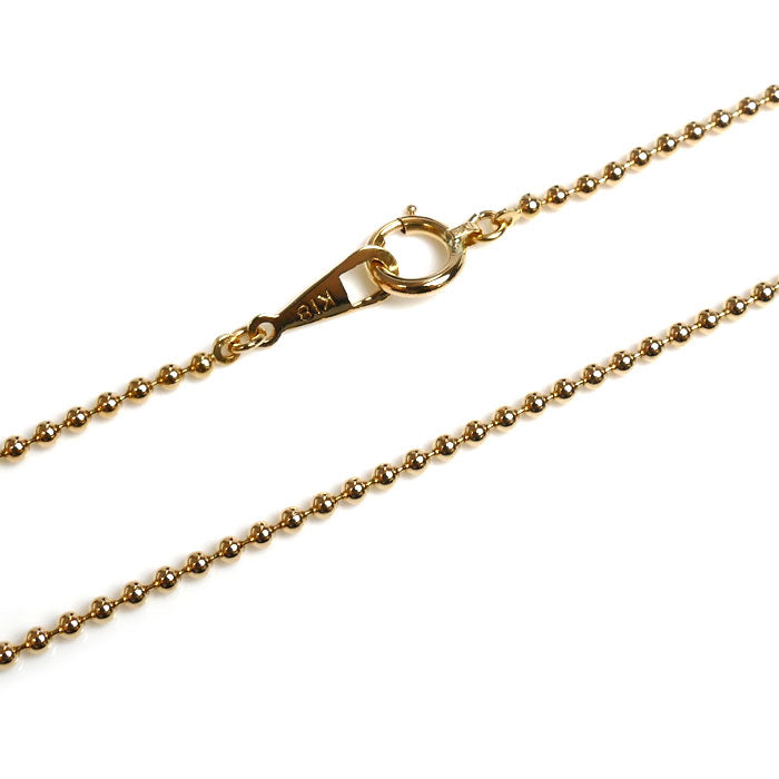 K18YG イエローゴールド ネックレス ボール 4.0g 40cm レディース【中古】