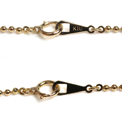 K18YG イエローゴールド ネックレス ボール 4.0g 40cm レディース【中古】