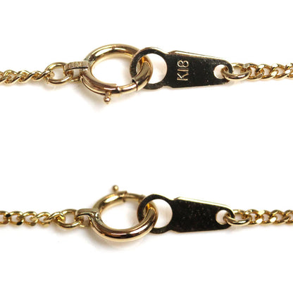 K18YG イエローゴールド ネックレス 喜平2面カット 3.8g 50cm レディース【中古】