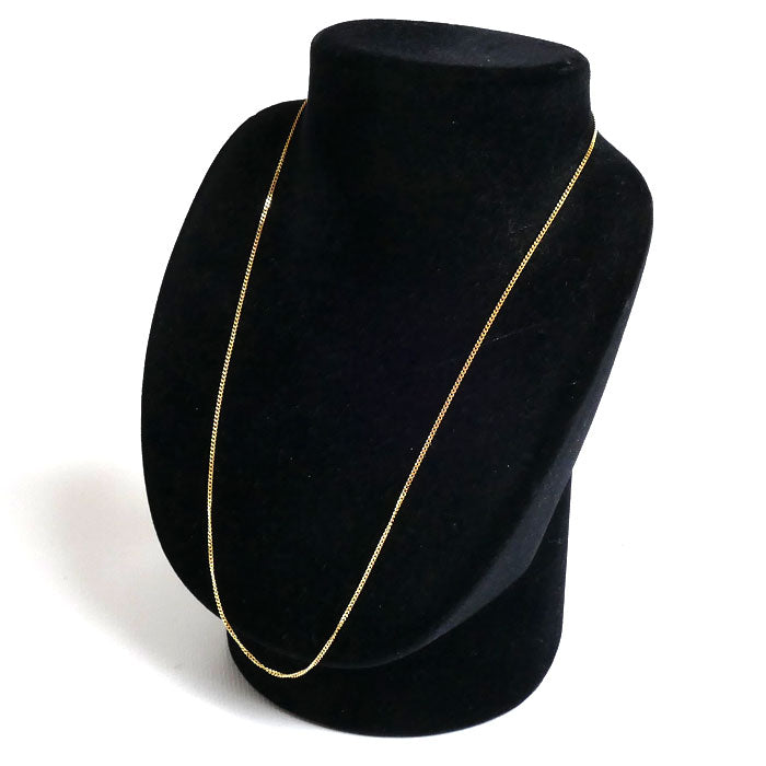 K18YG イエローゴールド ネックレス 喜平2面カット 3.8g 50cm レディース【中古】