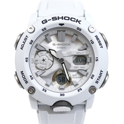CASIO カシオ G-SHOCK 腕時計 電池式 ホワイト GA-2000S-7AJF メンズ【中古】【美品】
