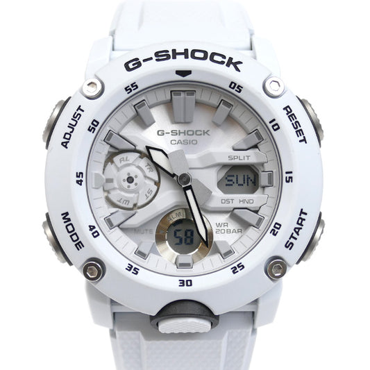 CASIO カシオ G-SHOCK 腕時計 電池式 ホワイト GA-2000S-7AJF メンズ【中古】【美品】