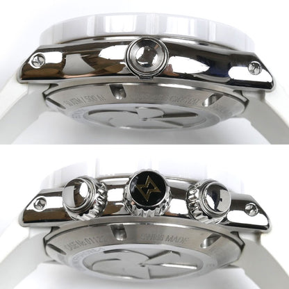 EDOX エドックス クロノオフショア 1 クロノ 腕時計 自動巻き ホワイト 01122-3BI-BIN メンズ【中古】