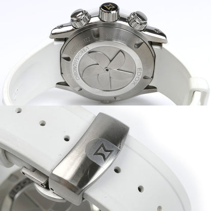EDOX エドックス クロノオフショア 1 クロノ 腕時計 自動巻き ホワイト 01122-3BI-BIN メンズ【中古】