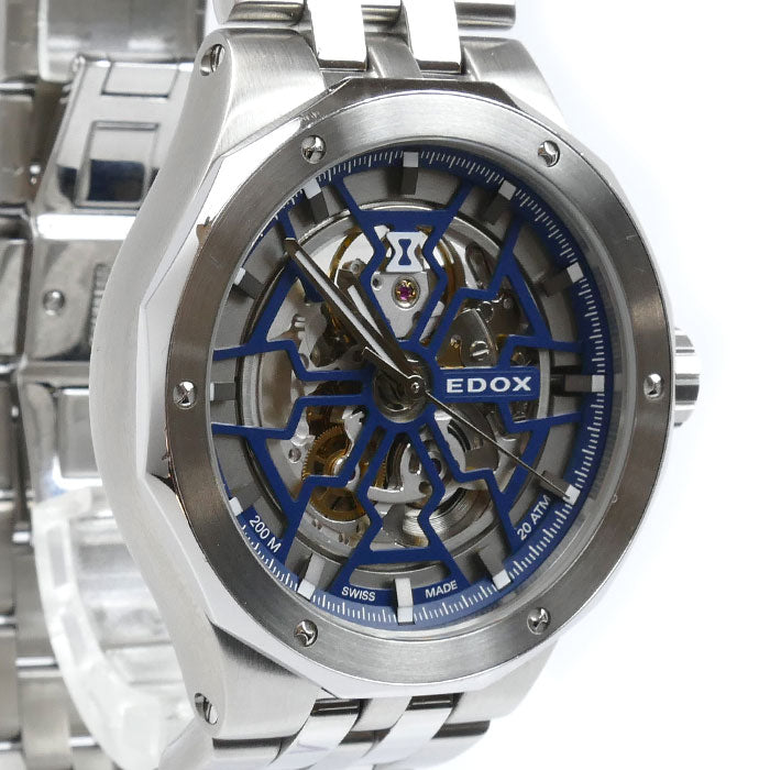 EDOX エドックス デルフィン メカノ 腕時計 自動巻き 85303-3W-BUIGB メンズ【中古】