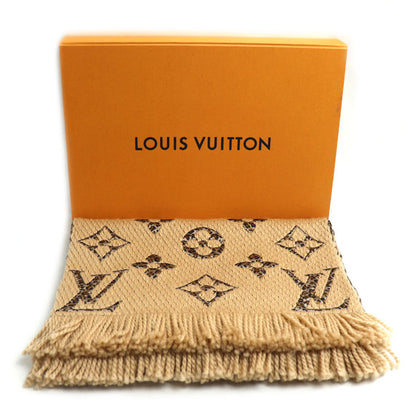 LOUIS VUITTON ルイ・ヴィトン エシャルプ・ジャイアント モノグラム ジャングル マフラー ブラウン ベージュ M75884 GM0139 ユニセックス【中古】