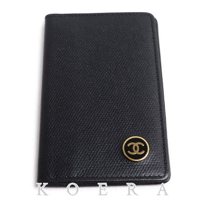 CHANEL シャネル ココボタン カードケース ブラック A20910 ユニセックス【中古】