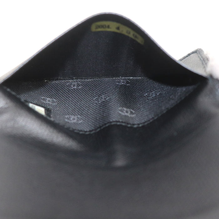 CHANEL シャネル ココボタン カードケース ブラック A20910 ユニセックス【中古】